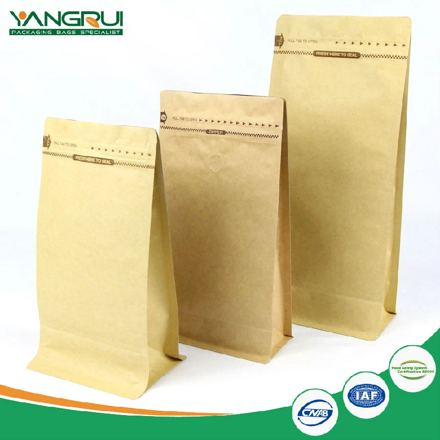 Kraft paper coffee bag