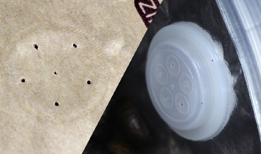 Kantong Kertas Kraft Bawah Flat dengan vale