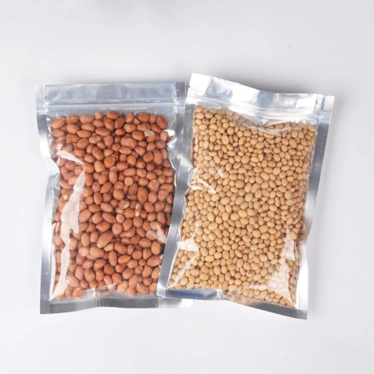Aluminium Foil Side Side yang berbeda Tiga Side Seal Nut Bag