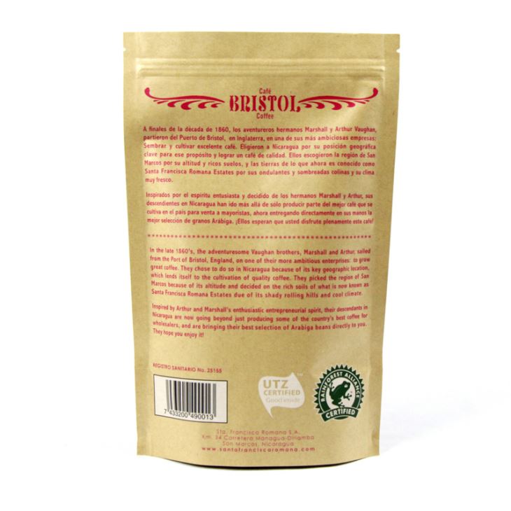 Standing Up Pouch with Valve Zipper Lock