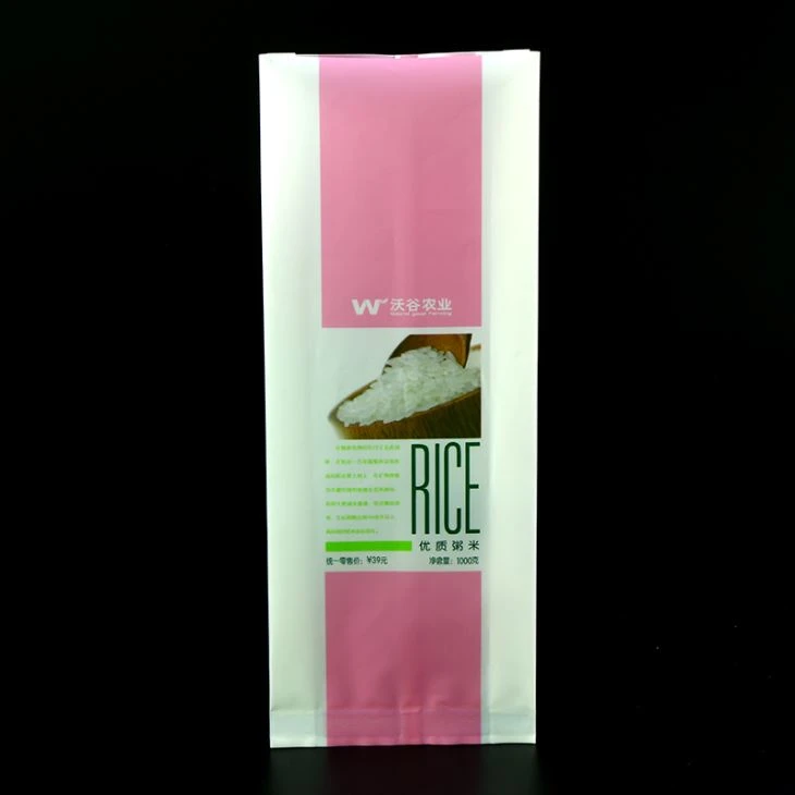 Side Guesset Vacuum Rice Plastic Packaging Bag