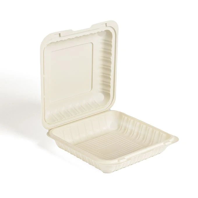 9Inch 3 Kompartemen Transparan Plastik PP BPA Gratis Sekali Pakai Mengambil K...