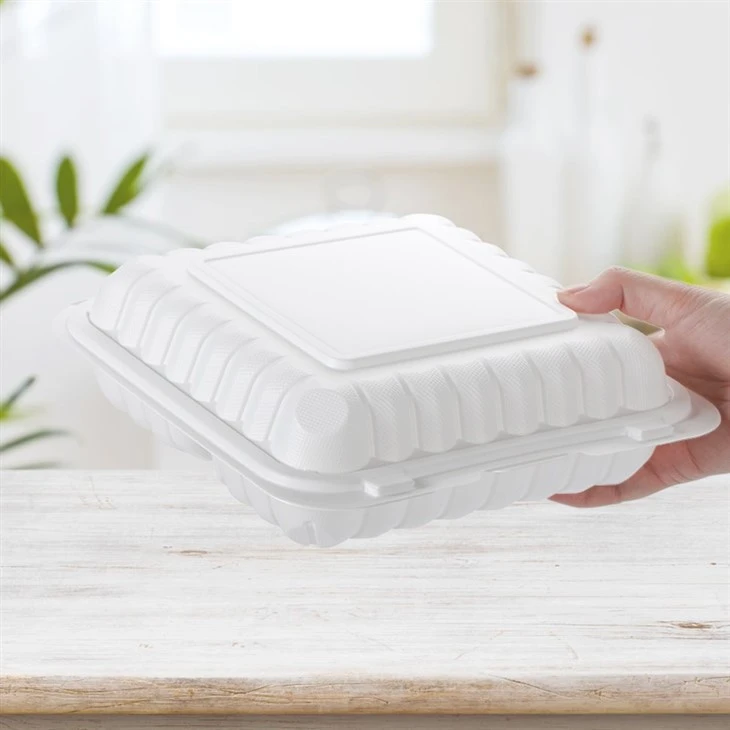 MFPP Hinged Food Container Clamshell 8''x8''