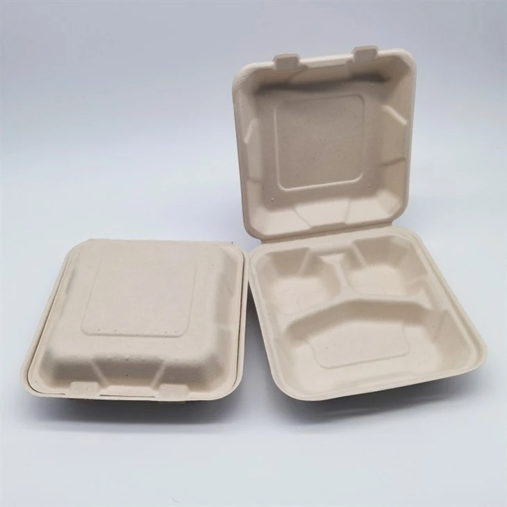 Wadah Makanan Ampas Tebu 9''x9''