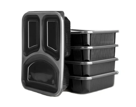 PP Food Container with 3 compartment