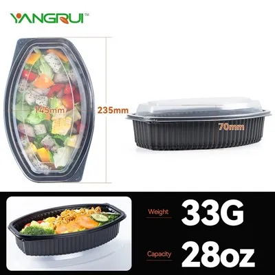 28 Oz Oval Food Container