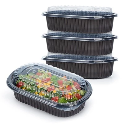 Kontainer PP Food To Go Hitam vs Kontainer PP Food To Go Bening