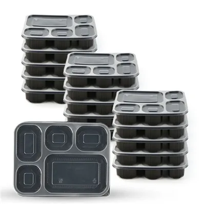 PP Leak Proof 5 Compartment Food Prep Box PP Leak Proof 5 Compartment Food Prep Box